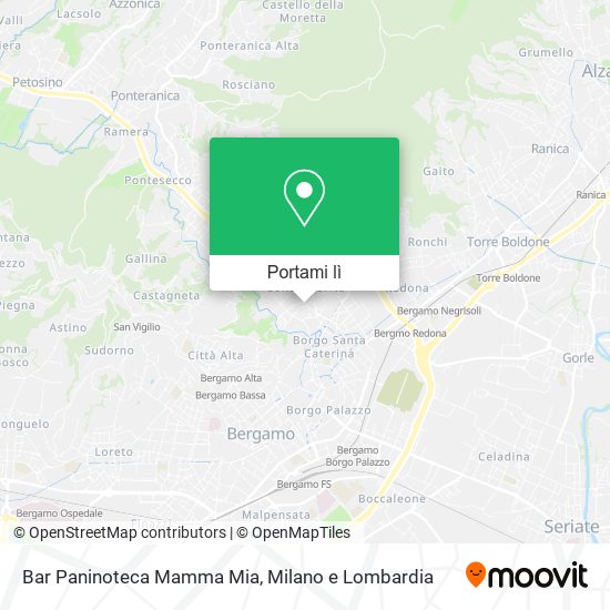 Mappa Bar Paninoteca Mamma Mia