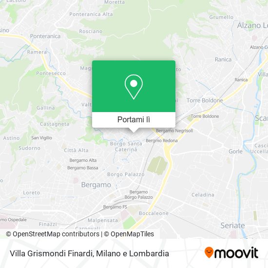 Mappa Villa Grismondi Finardi