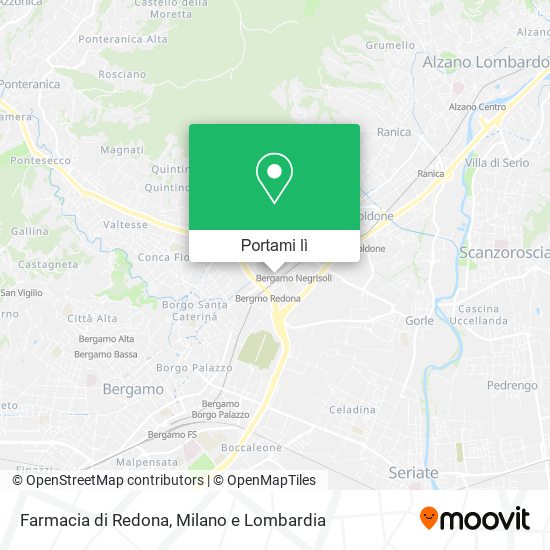Mappa Farmacia di Redona