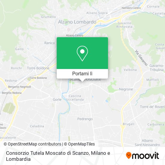 Mappa Consorzio Tutela Moscato di Scanzo