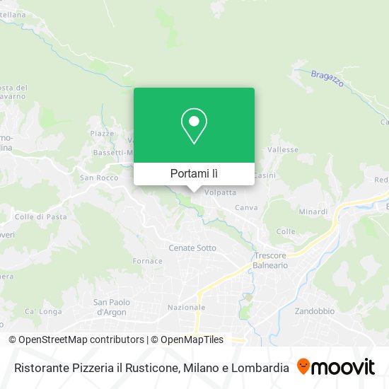 Mappa Ristorante Pizzeria il Rusticone