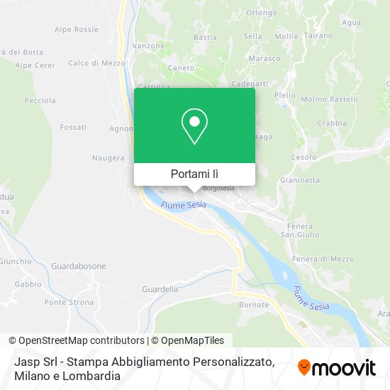 Mappa Jasp Srl - Stampa Abbigliamento Personalizzato