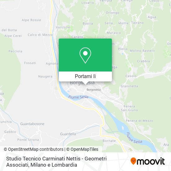 Mappa Studio Tecnico Carminati Nettis - Geometri Associati