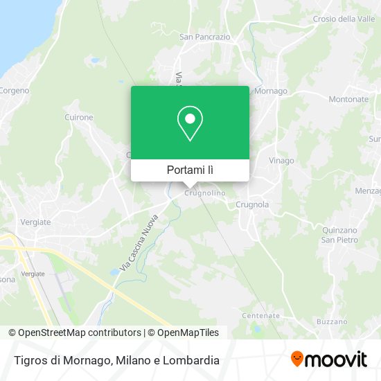 Mappa Tigros di Mornago