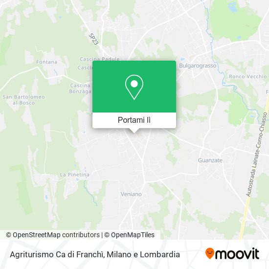 Mappa Agriturismo Ca di Franchì