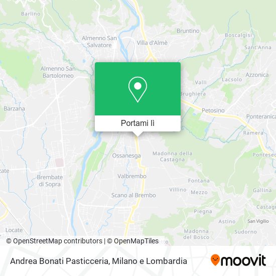 Mappa Andrea Bonati Pasticceria