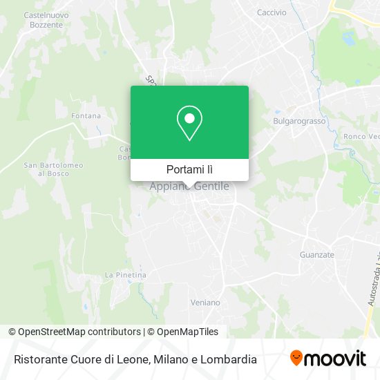 Mappa Ristorante Cuore di Leone