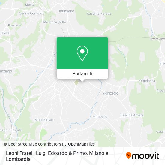 Mappa Leoni Fratelli Luigi Edoardo & Primo
