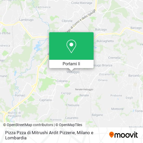 Mappa Pizza Pzza di Mitrushi Ardit Pizzerie