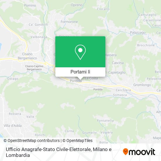 Mappa Ufficio Anagrafe-Stato Civile-Elettorale