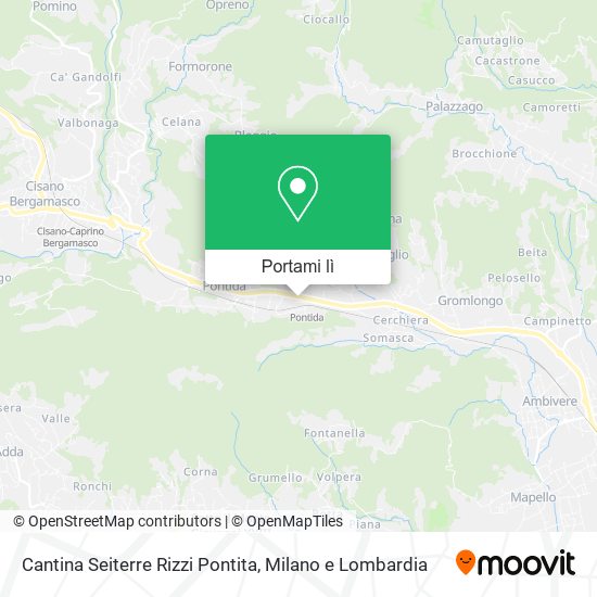 Mappa Cantina Seiterre Rizzi Pontita