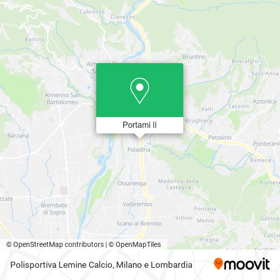 Mappa Polisportiva Lemine Calcio