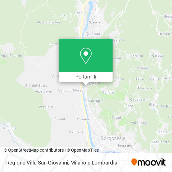 Mappa Regione Villa San Giovanni