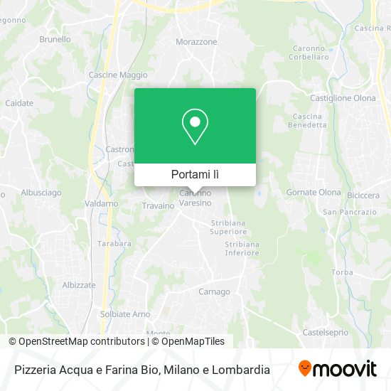 Mappa Pizzeria Acqua e Farina Bio