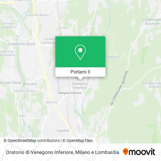 Mappa Oratorio di Venegono Inferiore