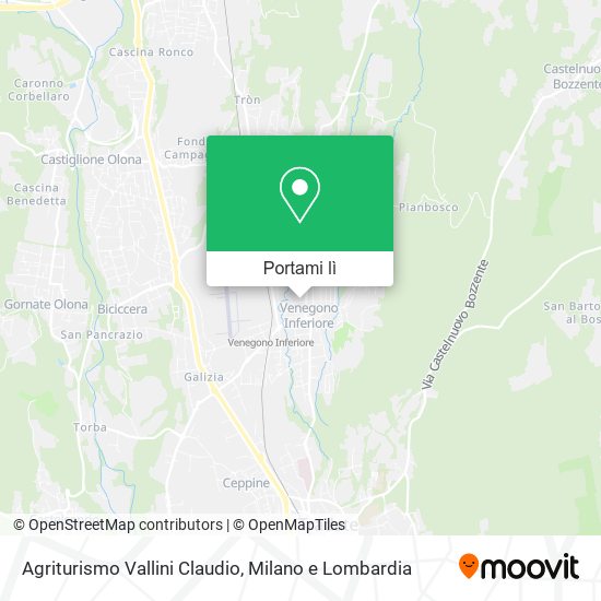 Mappa Agriturismo Vallini Claudio