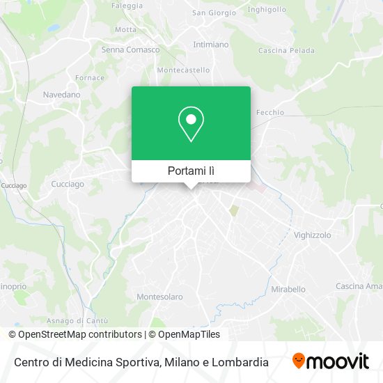 Mappa Centro di Medicina Sportiva