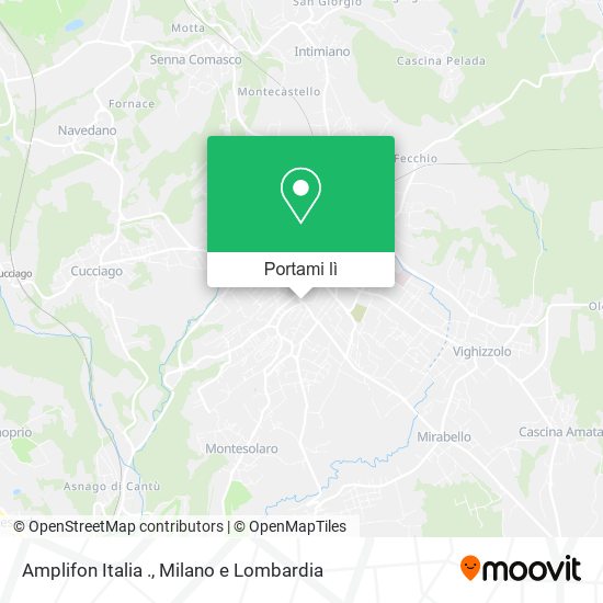 Mappa Amplifon Italia .