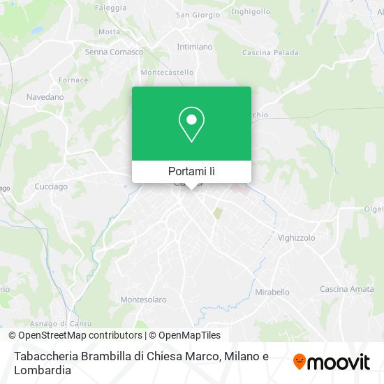 Mappa Tabaccheria Brambilla di Chiesa Marco