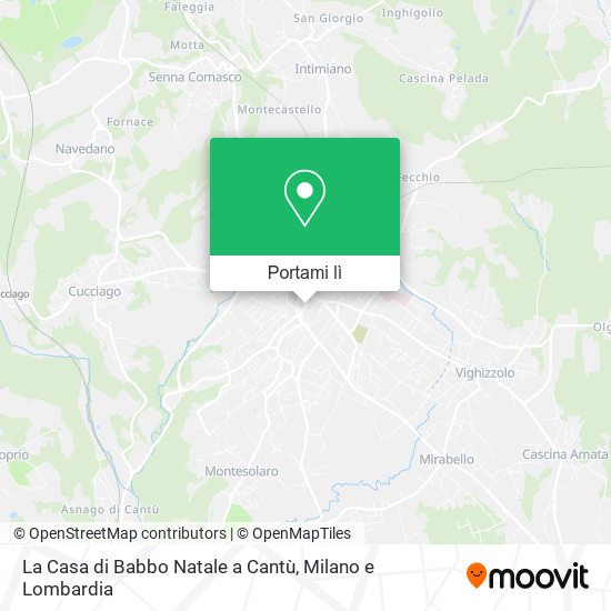 Mappa La Casa di Babbo Natale a Cantù