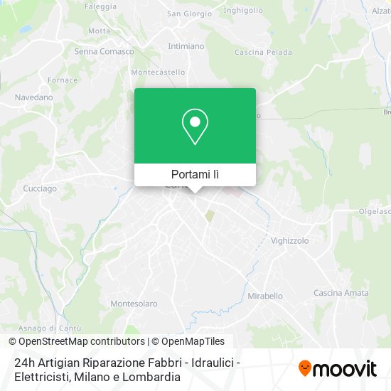 Mappa 24h Artigian Riparazione Fabbri - Idraulici - Elettricisti