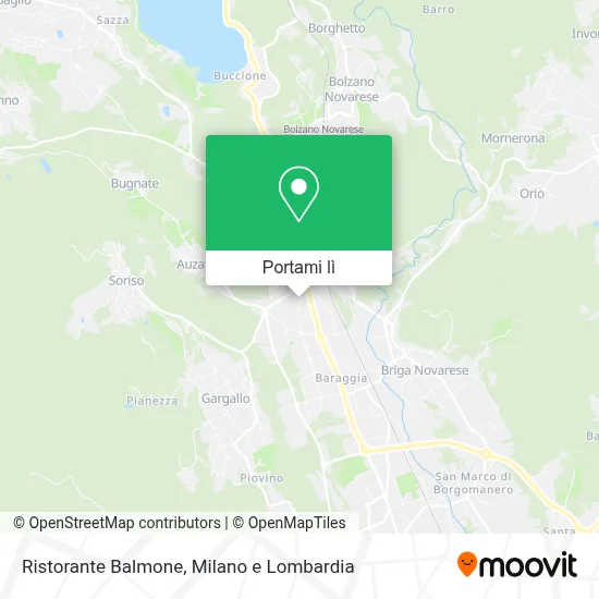Mappa Ristorante Balmone