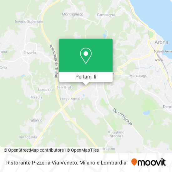 Mappa Ristorante Pizzeria Via Veneto