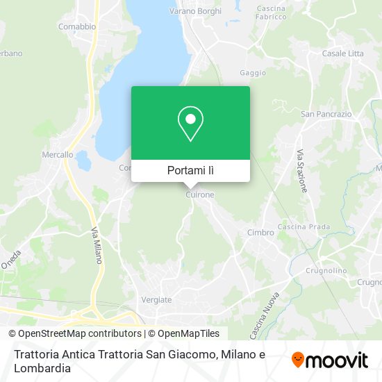 Mappa Trattoria Antica Trattoria San Giacomo