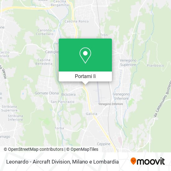 Mappa Leonardo - Aircraft Division