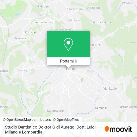 Mappa Studio Dentistico Doktor G di Aureggi Dott. Luigi