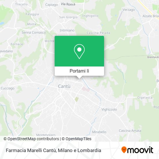 Mappa Farmacia Marelli Cantù