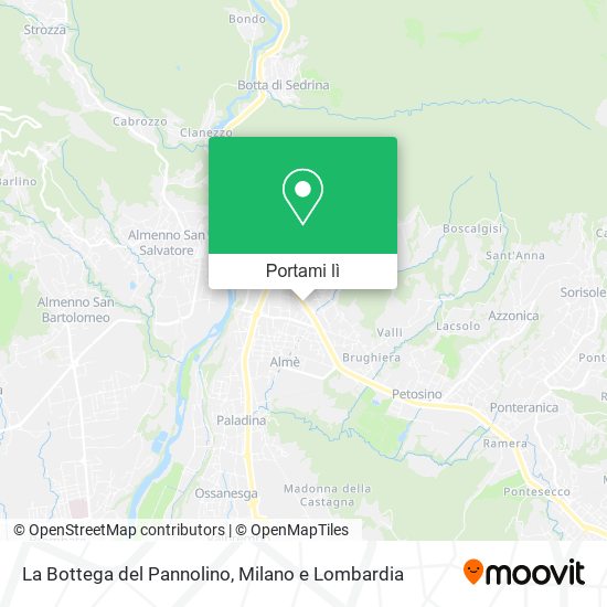 Mappa La Bottega del Pannolino