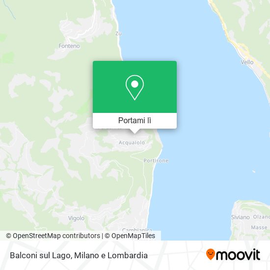 Mappa Balconi sul Lago