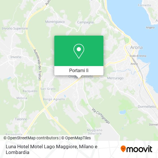 Mappa Luna Hotel Motel Lago Maggiore