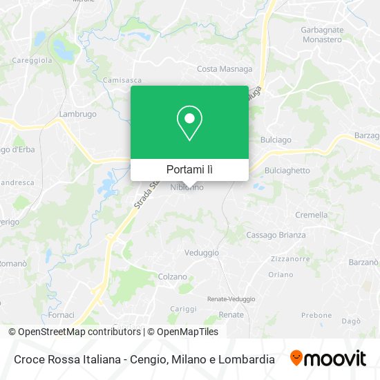 Mappa Croce Rossa Italiana - Cengio