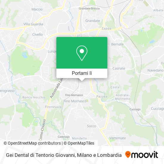 Mappa Gei Dental di Tentorio Giovanni