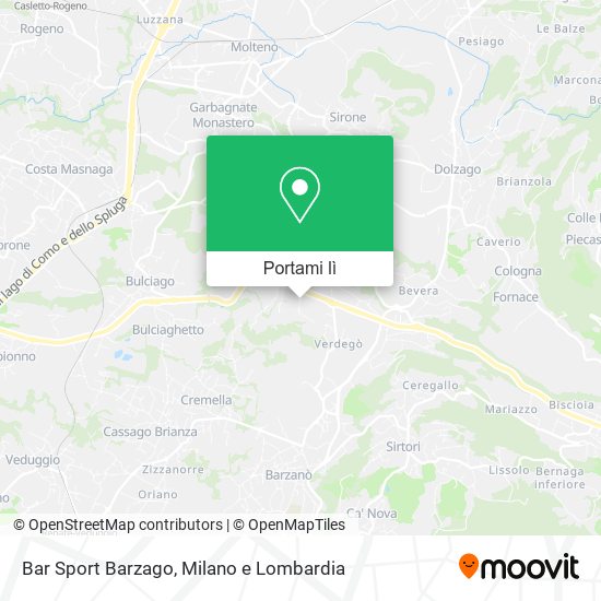 Mappa Bar Sport Barzago