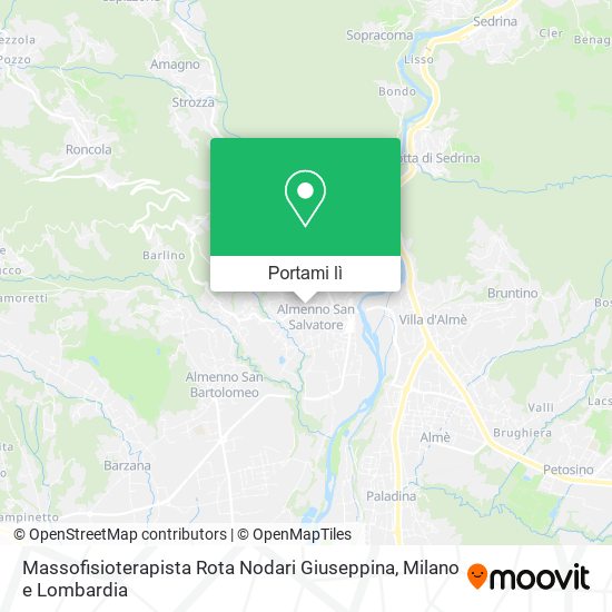 Mappa Massofisioterapista Rota Nodari Giuseppina