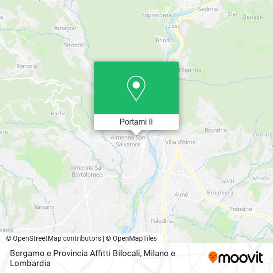 Mappa Bergamo e Provincia Affitti Bilocali