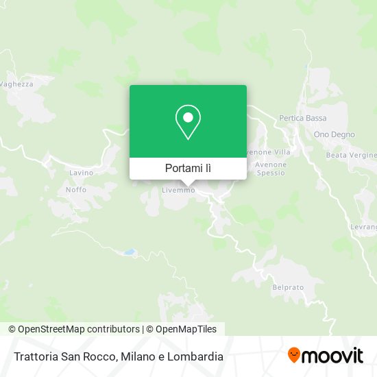 Mappa Trattoria San Rocco