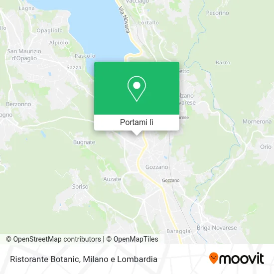 Mappa Ristorante Botanic