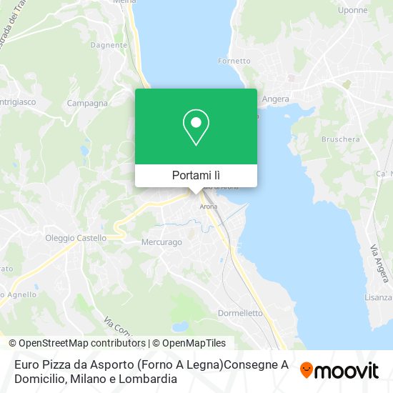 Mappa Euro Pizza da Asporto (Forno A Legna)Consegne A Domicilio