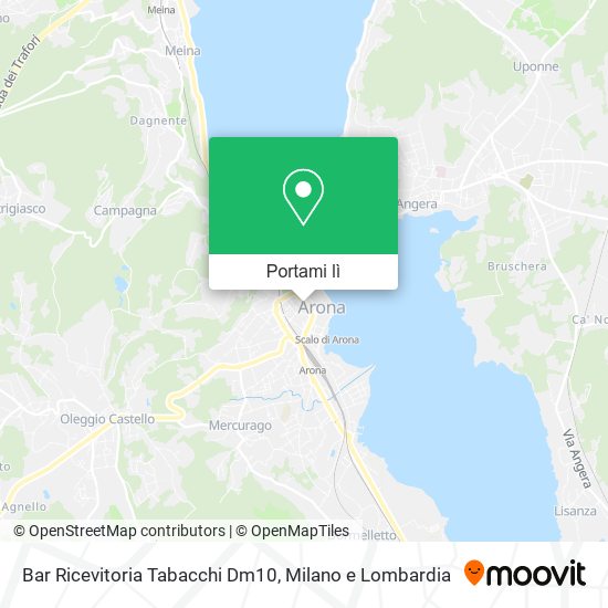 Mappa Bar Ricevitoria Tabacchi Dm10