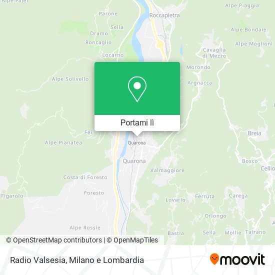 Mappa Radio Valsesia