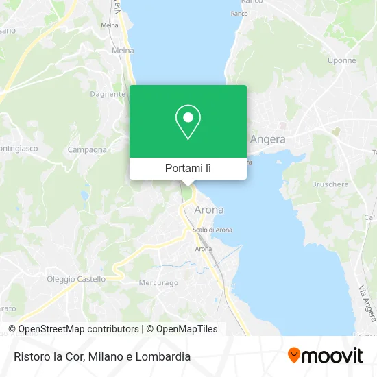 Mappa Ristoro la Cor