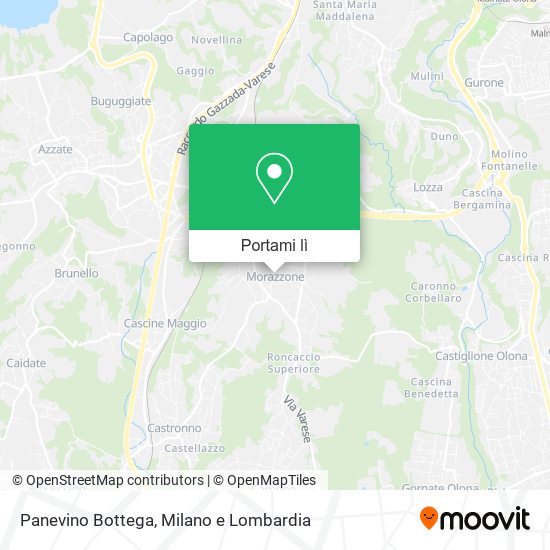 Mappa Panevino Bottega