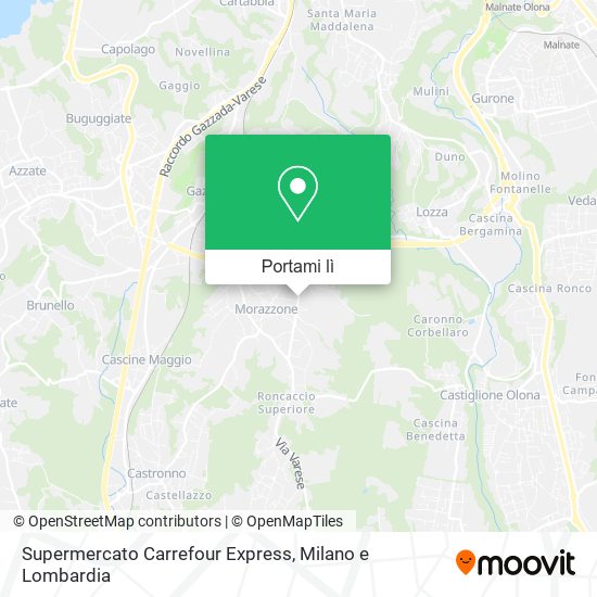 Mappa Supermercato Carrefour Express