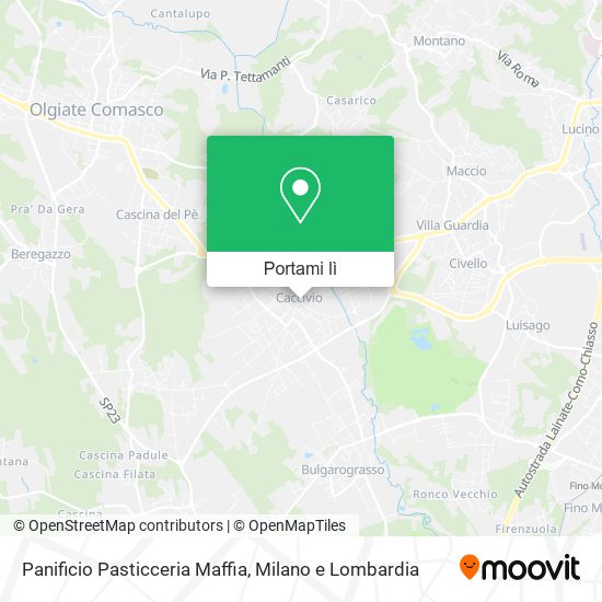 Mappa Panificio Pasticceria Maffia