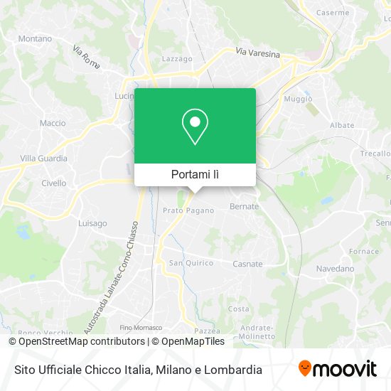 Mappa Sito Ufficiale Chicco Italia