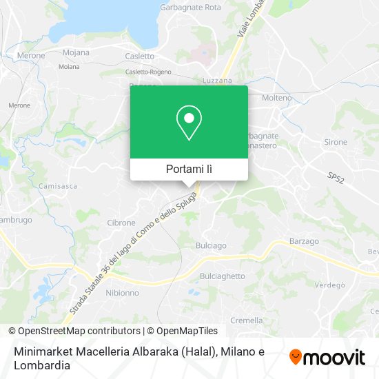 Mappa Minimarket Macelleria Albaraka (Halal)